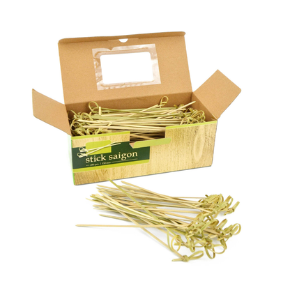 Pz 250 spiedini 18 cm in legno bamboo per aperitivo stecchino