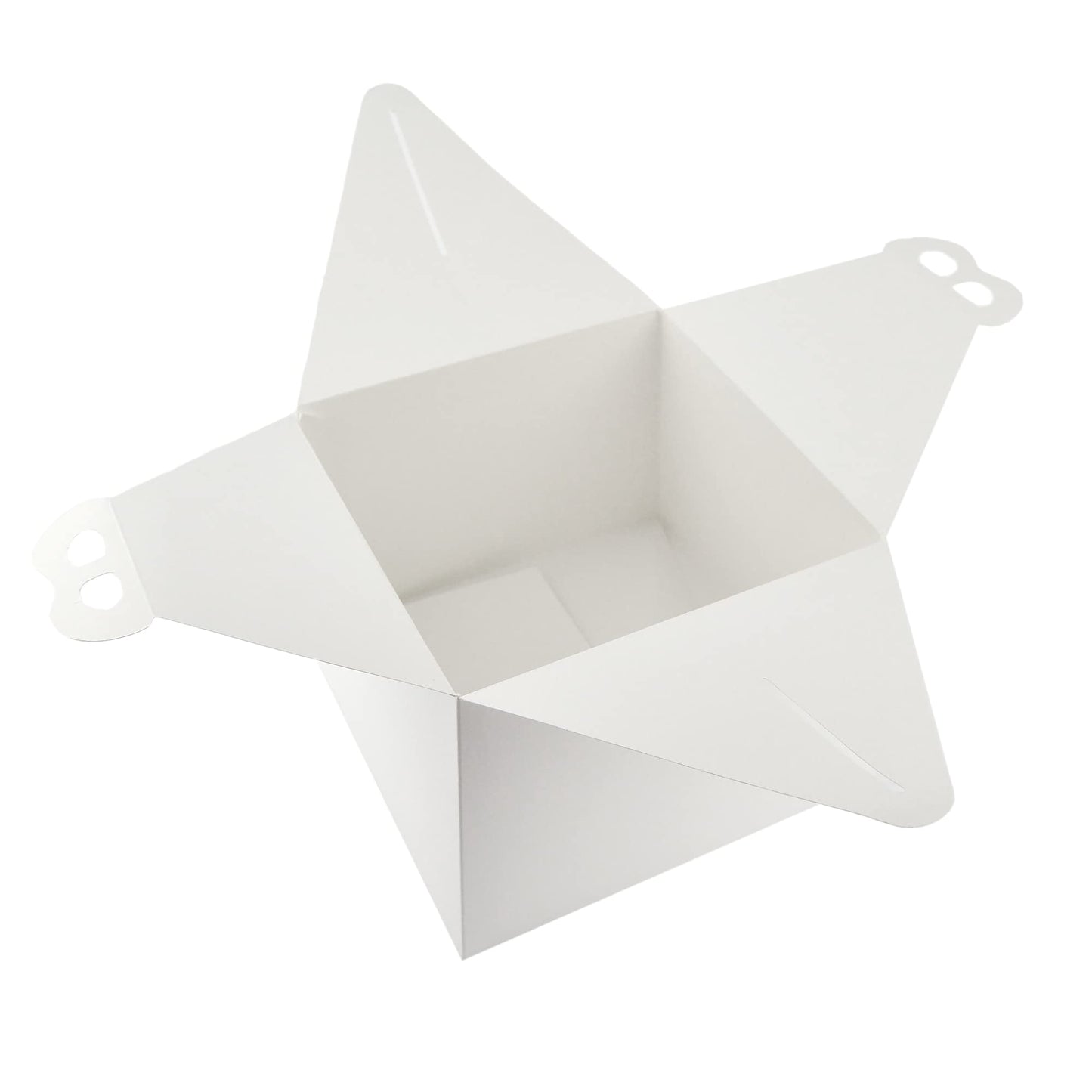 Caja - Bolsa de papel blanca para comida para llevar como tartas y pasteles