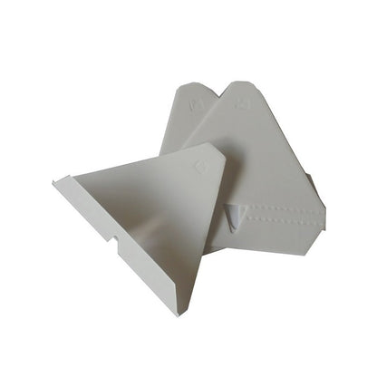 PZ 100 Vassoio prendi pizza bianco triangolare in cartoncino per spicchio di pizza da 1/4