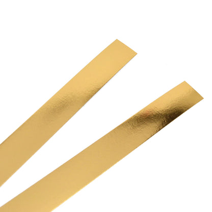 Pz 100 strisce in carta bianca + pz 100 oro  per asporto di alimenti come torte e dolci per pasticceria