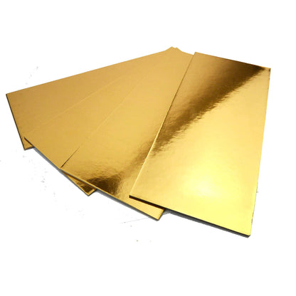 10 bandejas de cartón de color dorado para comida para llevar, como panecillos dulces, strudels y pasteles.